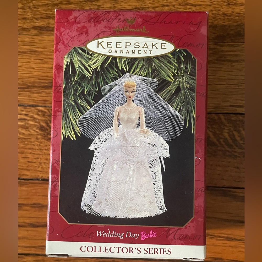 NEW Hallmark Keepsake Barbie ornament in Elegant White Gown